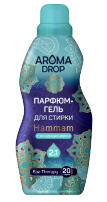 AROMA DROP Spa Therapy парфюм-гель д/стирки с кондиционером hammam 1000г